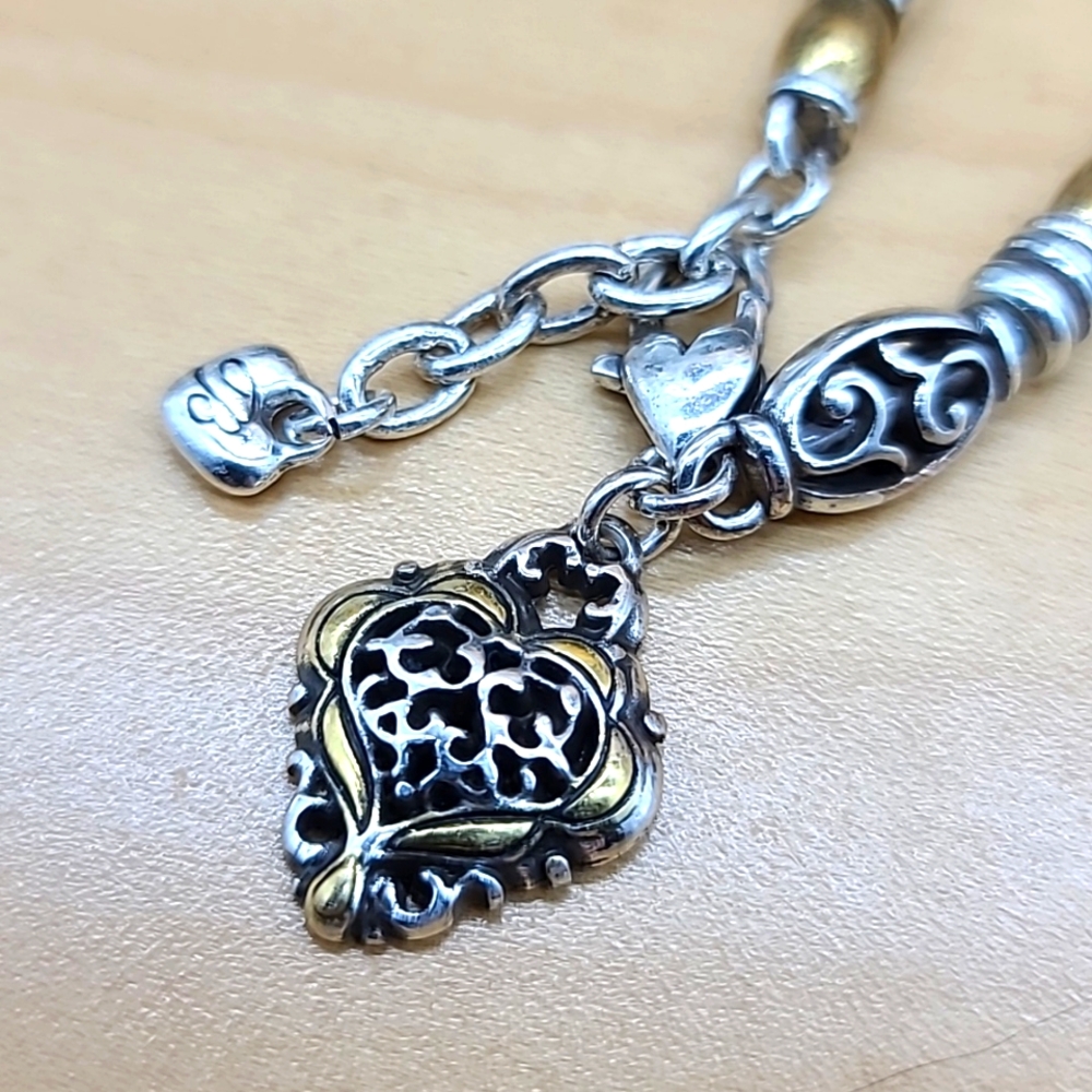 🎉HP🥳 Brighton SYMPHONY Two-Tone Balinese Beaded Bracelet 💎 Retired!